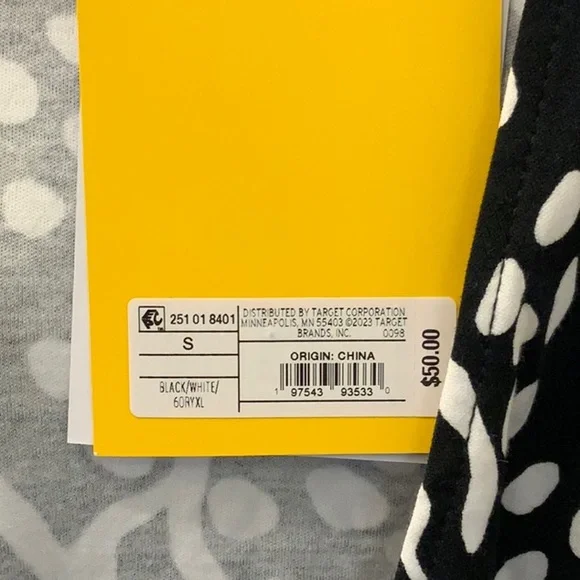 NWT Diane von Furstenberg x Target Midi Sea Spots Black Wrap Dress- S - Picture 8 of 8